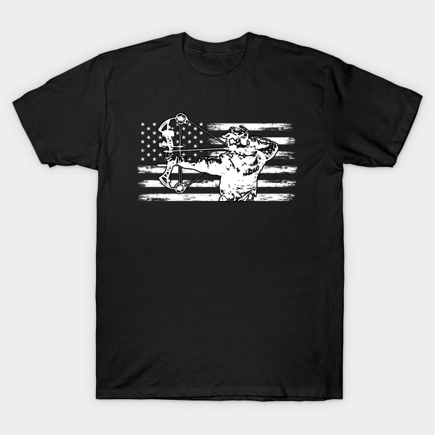 Patriot Bow Hunting For A Bowhunting Bow Hunter Enthusiast T-Shirt by sBag-Designs